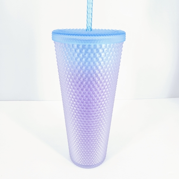 Starbucks 2024 Periwinkle Gradient Ombré Studded Bling Soft Touch Tumbler NWT - Picture 2 of 5